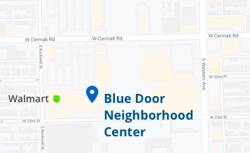 map of South Lawndale location